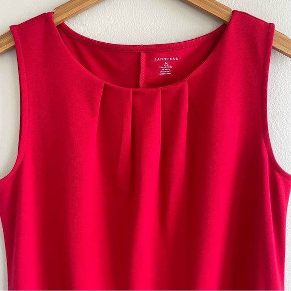 Lands' End Sleeveless Dress Red Size Medium - Picture 4 of 7